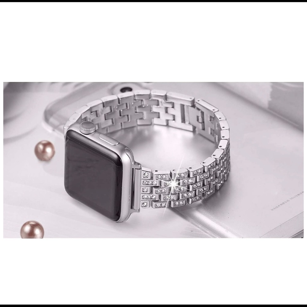 Dressy Bling Metal Band Compatible Apple Watch